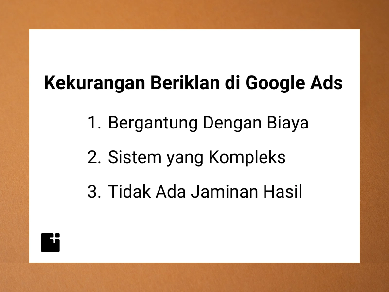 Kekurangan Beriklan Di Google Ads